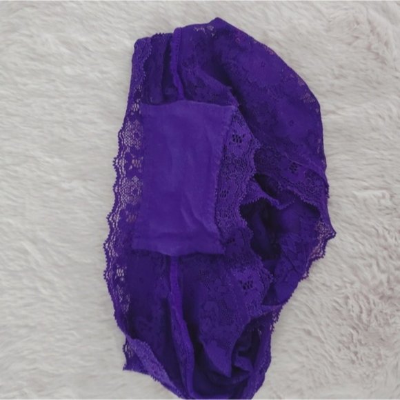 Aerie Lace Boyfriend Boybrief Panty- Indigo Purple- Size Extra Small - Picture 4 of 5